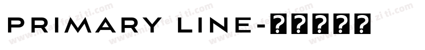 primary line字体转换